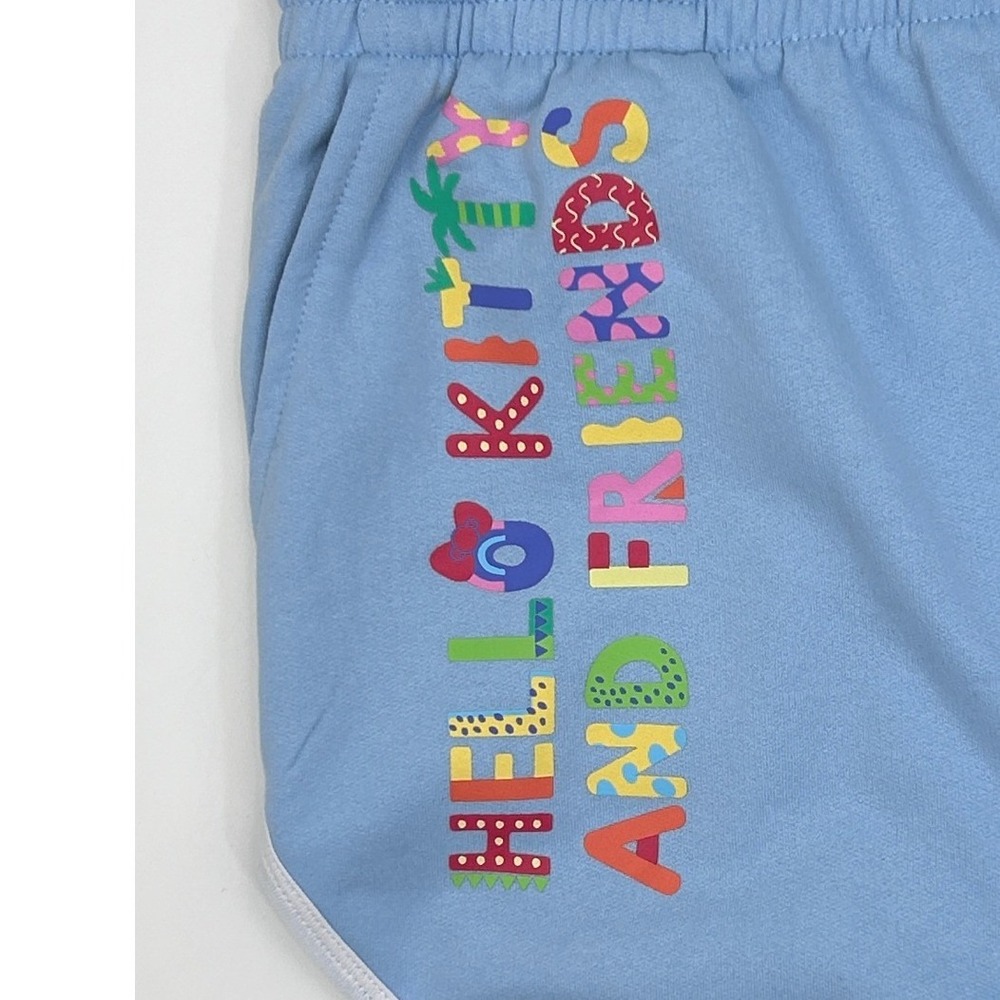 Hello Kitty and Friends Womens XXL Light Blue Graphic Dolphin Shorts Sanrio NEW - Picture 4 of 8